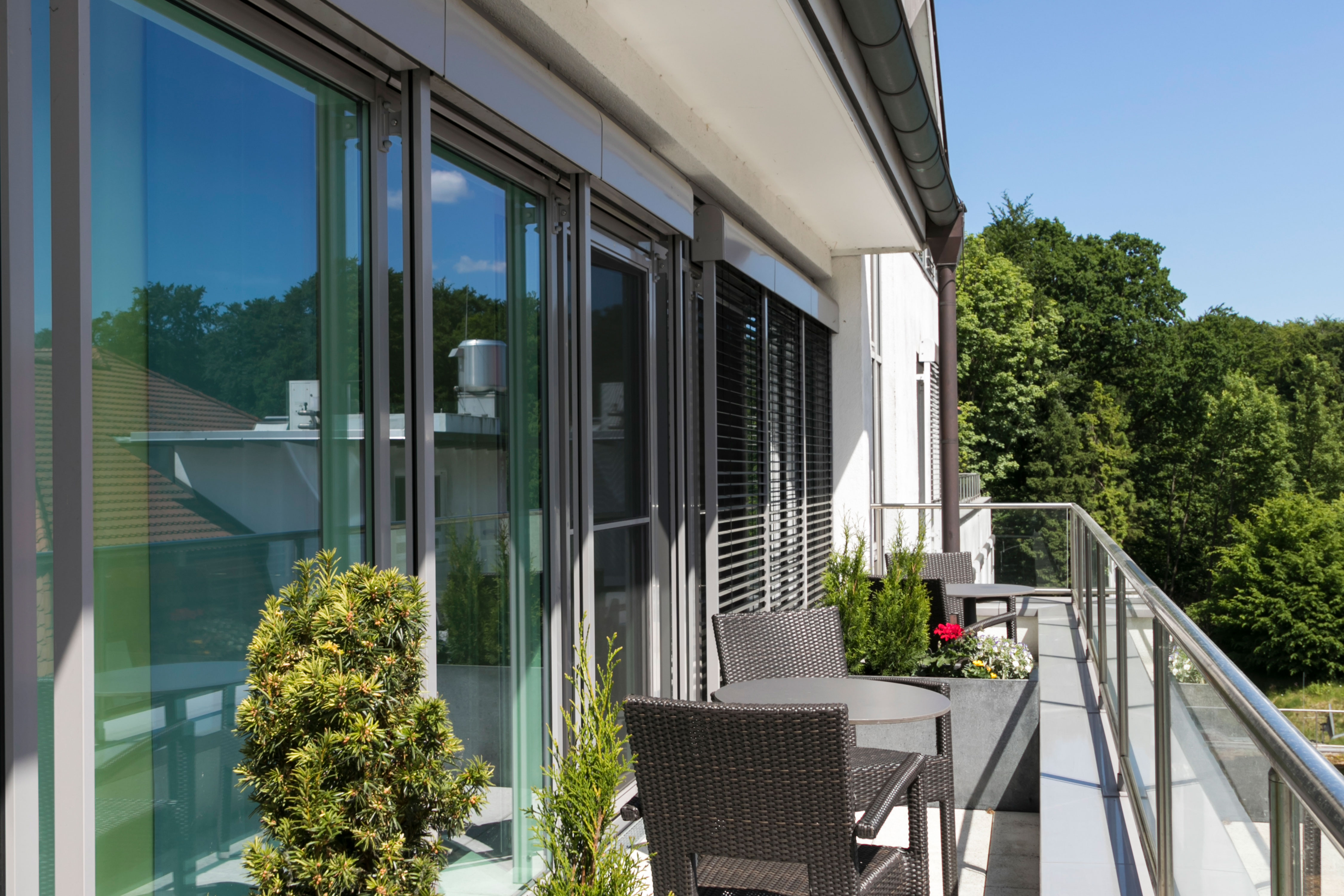 Balkon der Klinik Manhagen