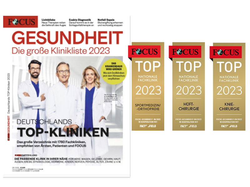 Ausgezeichnet: Focus Klinikliste