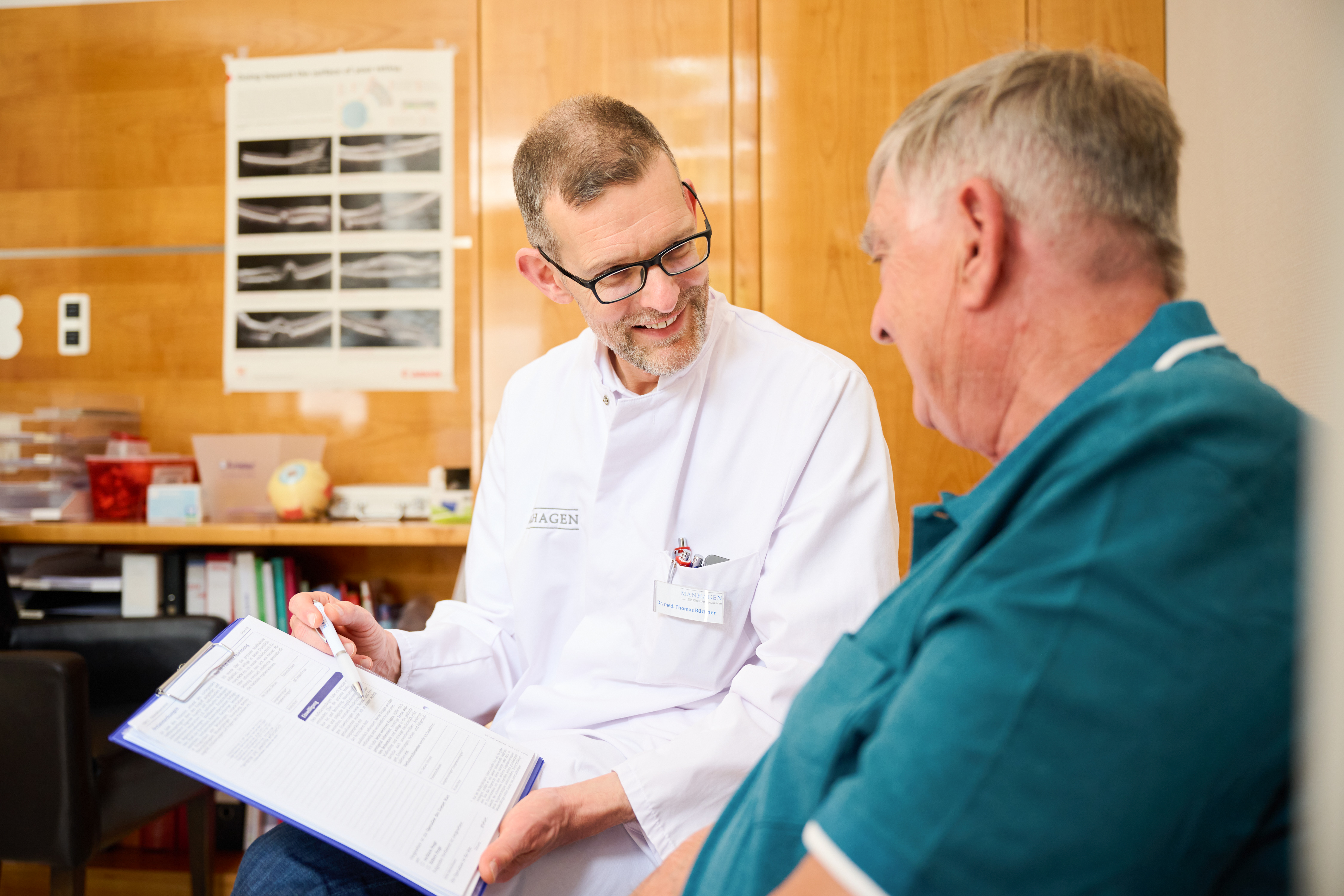 Untersuchung in der Augenklinik Manhagen