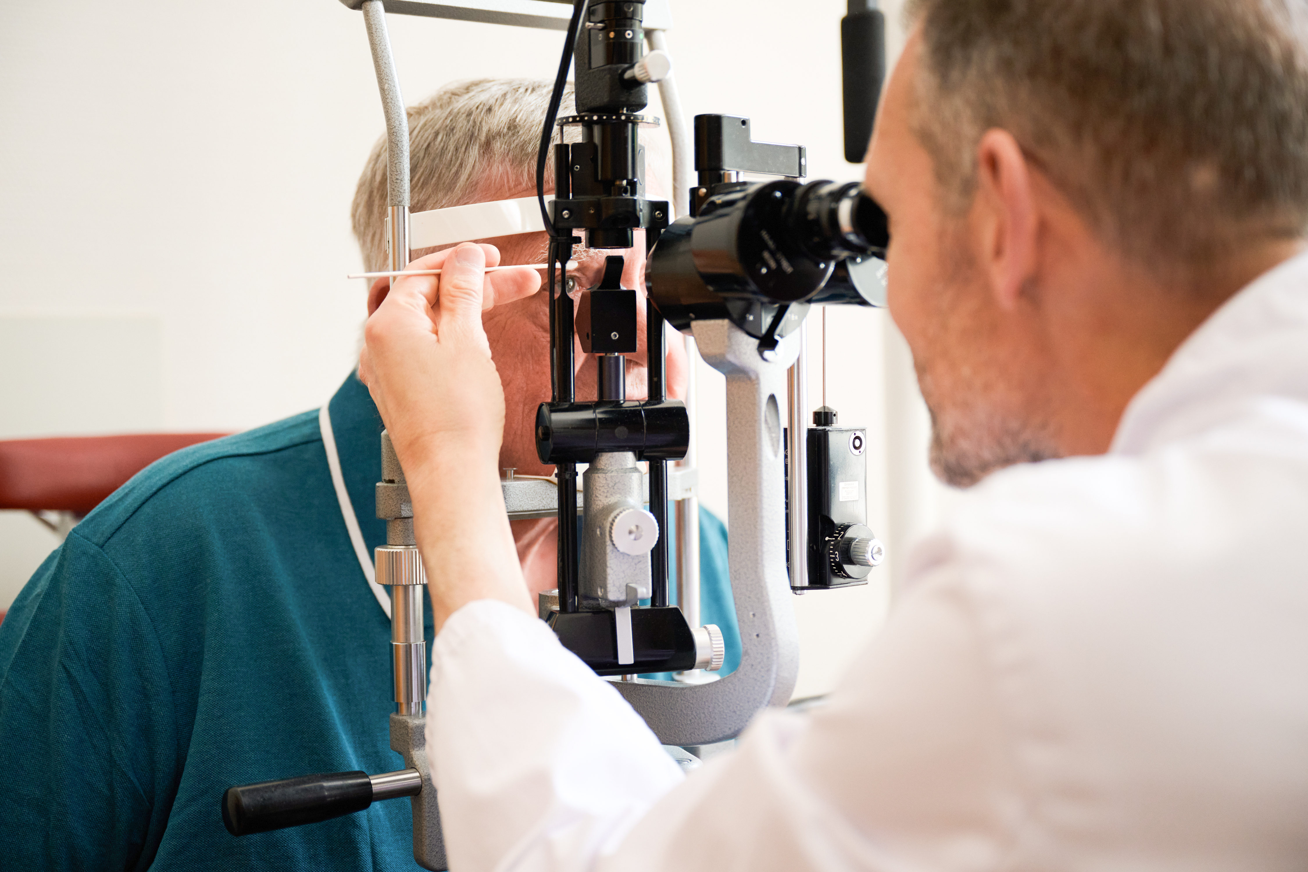 Untersuchung in der Augenklinik Manhagen