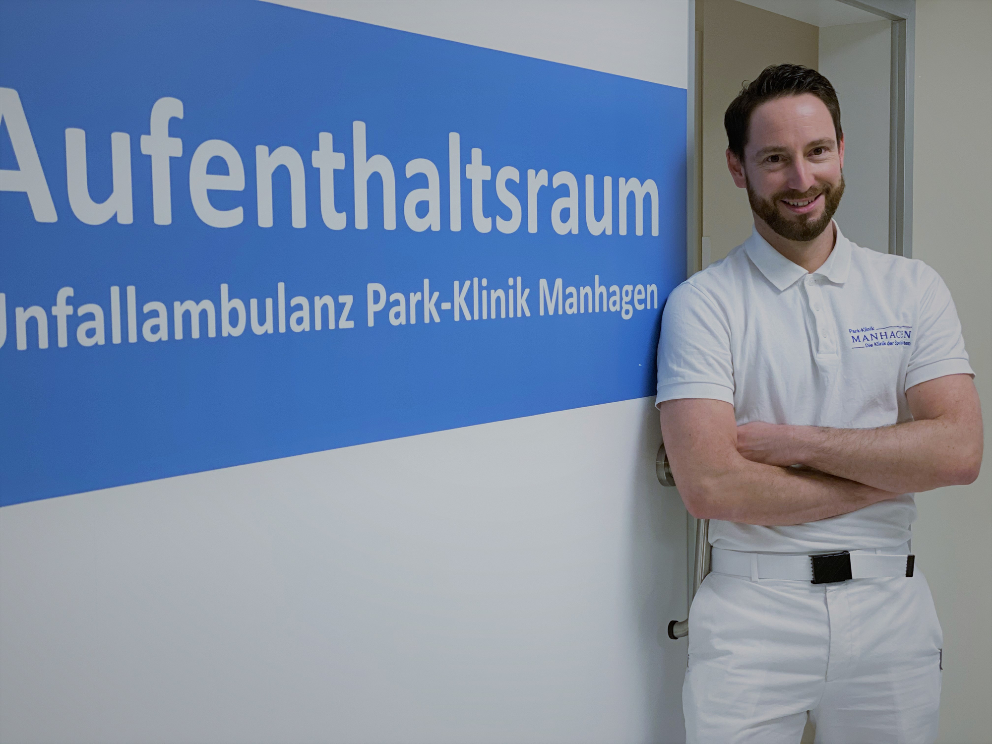 Dr. Matthias Gebhardt in der Unfallambulanz der Klinik Manhagen